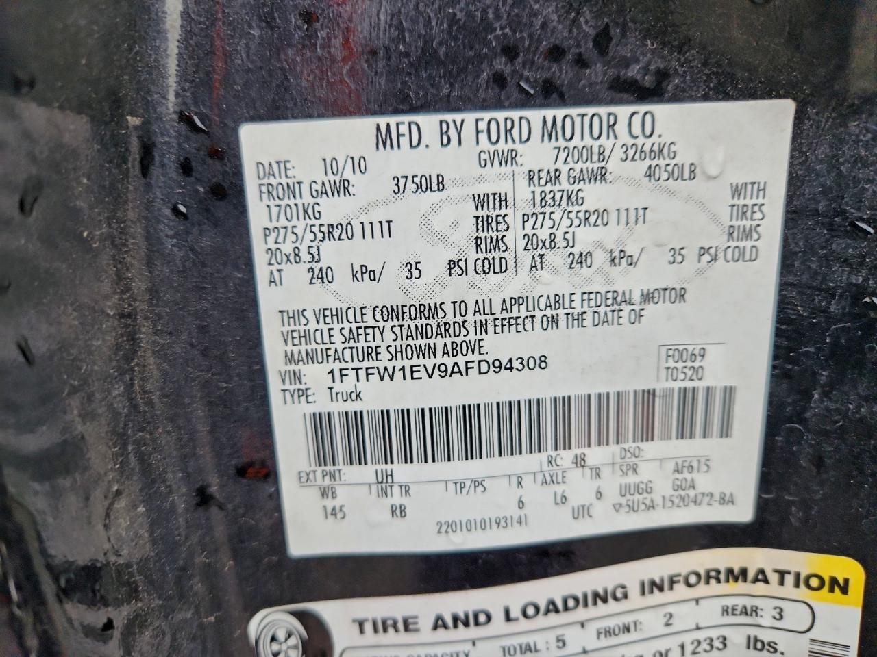 2010 FORD F-150