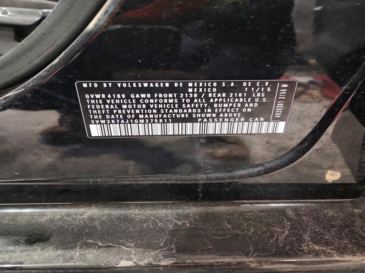 2016 VOLKSWAGEN JETTA