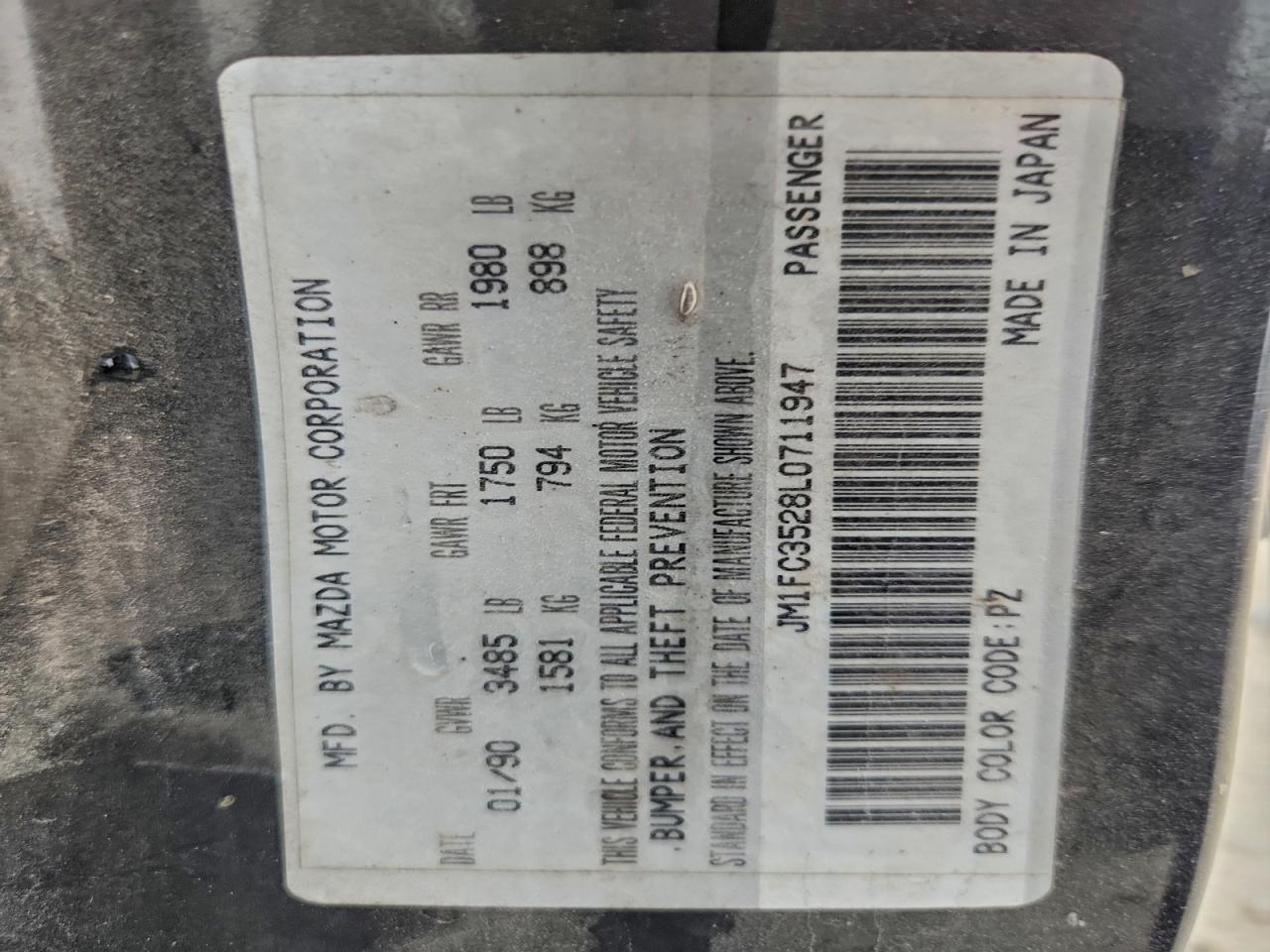 1990 MAZDA Rx-7
