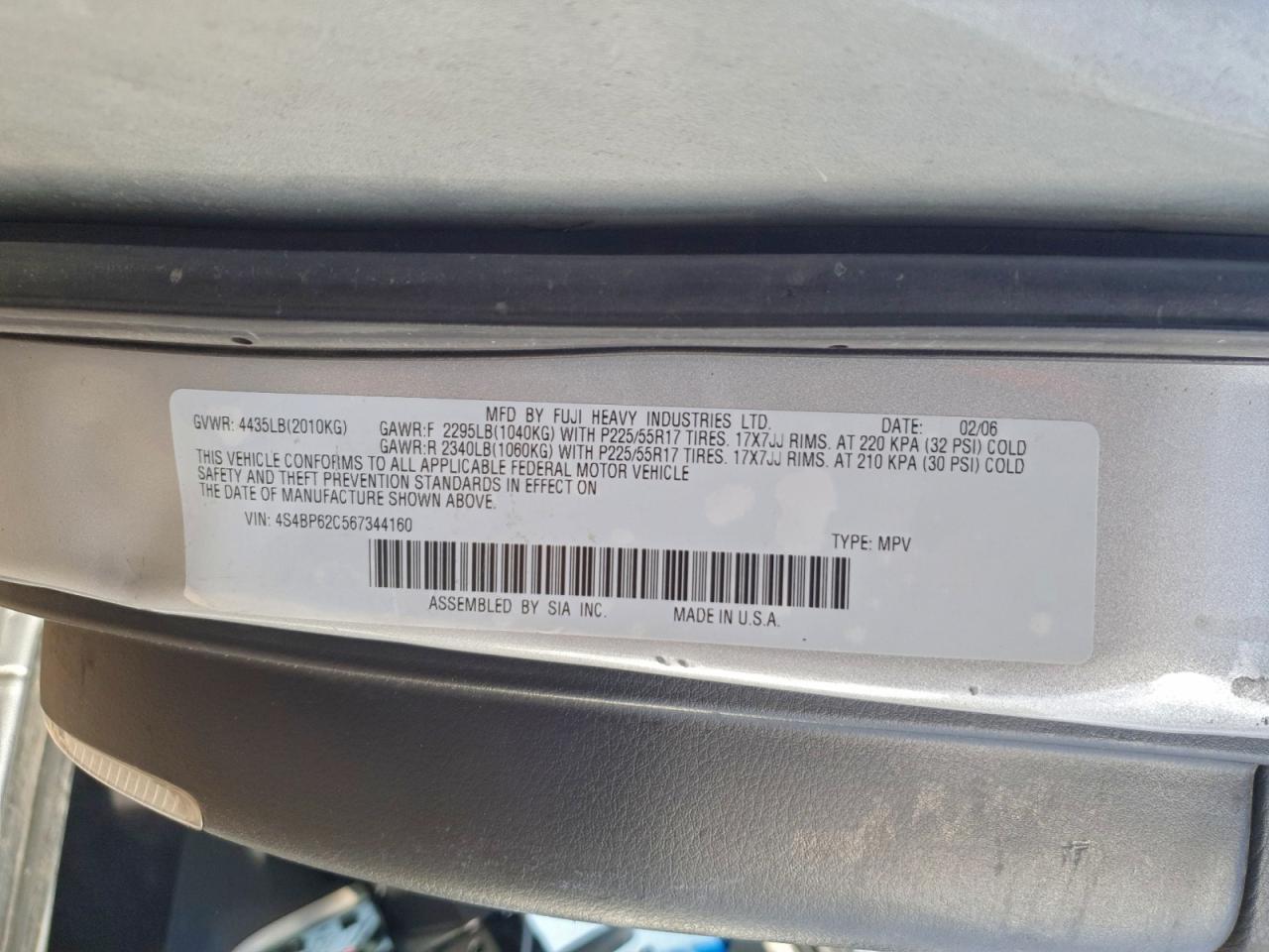 2006 SUBARU Legacy