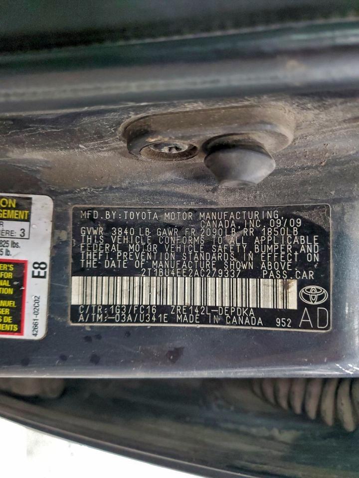 2010 TOYOTA COROLLA