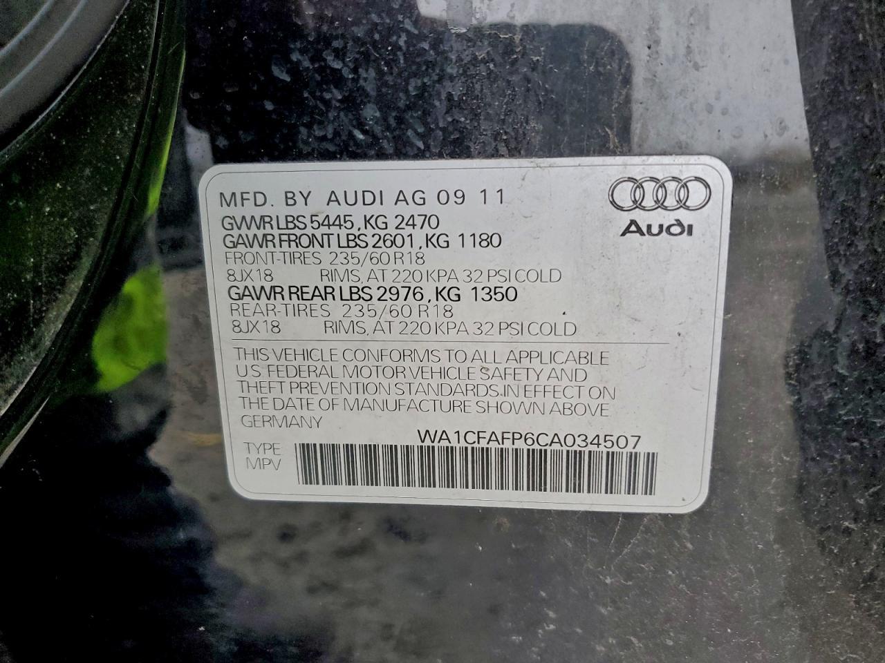 2012 AUDI Q5