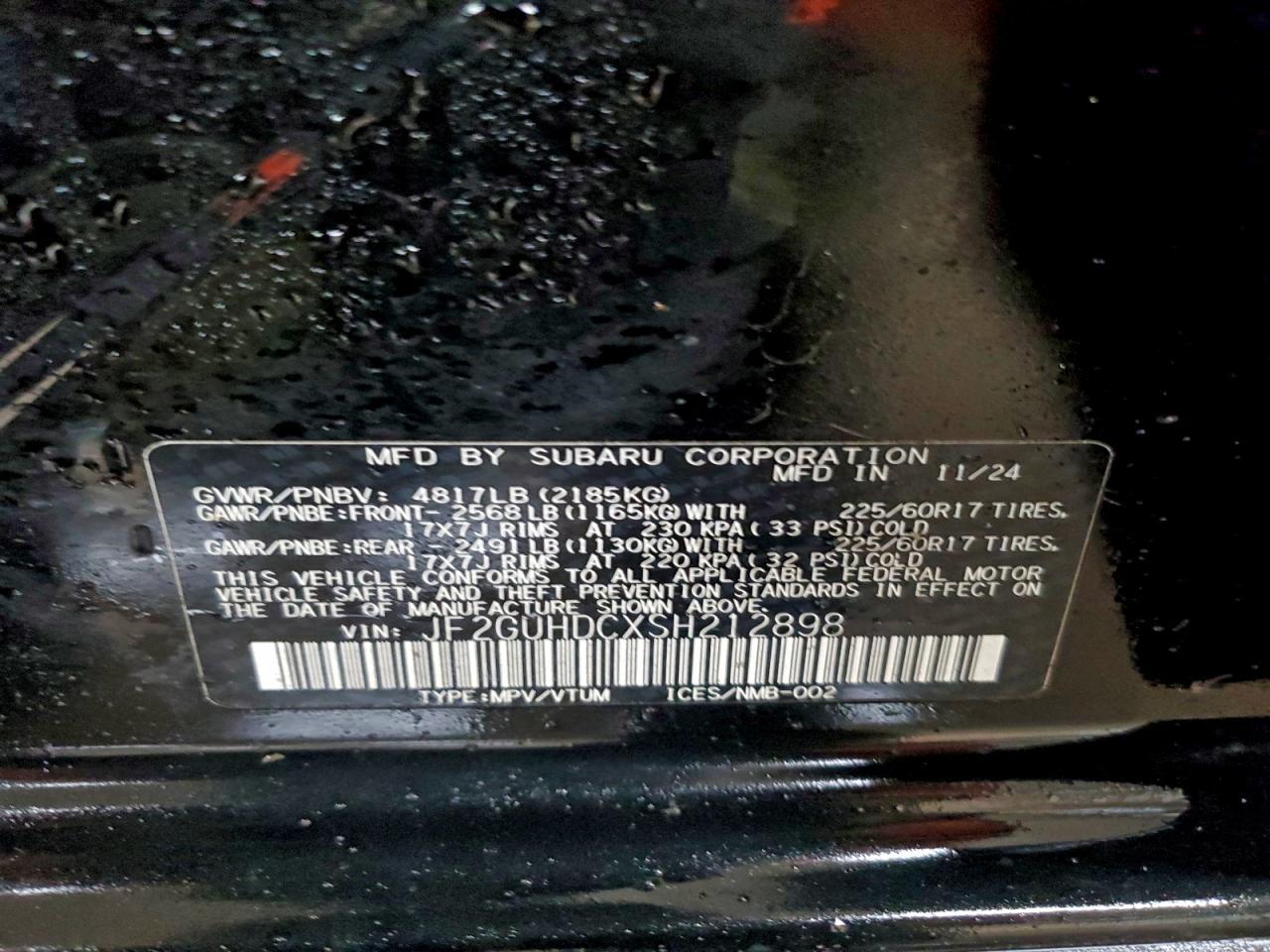 2025 SUBARU Crosstrek