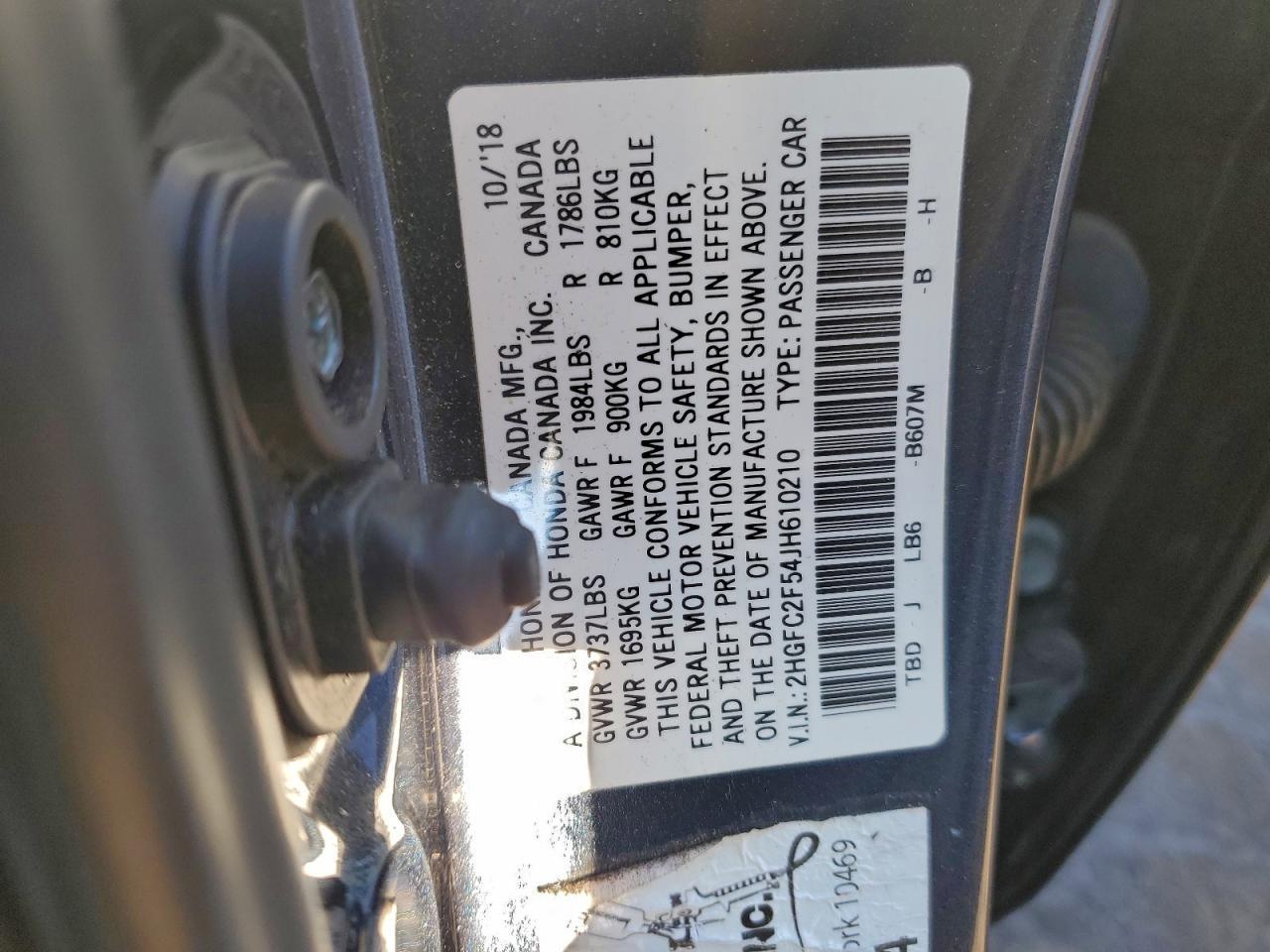 2018 HONDA CIVIC