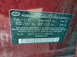 2015 HYUNDAI SONATA