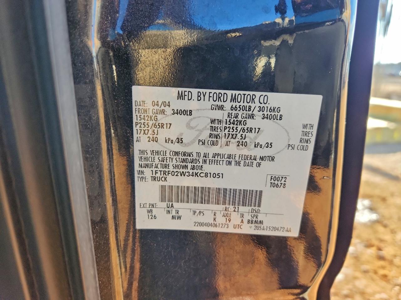 2004 FORD F-150