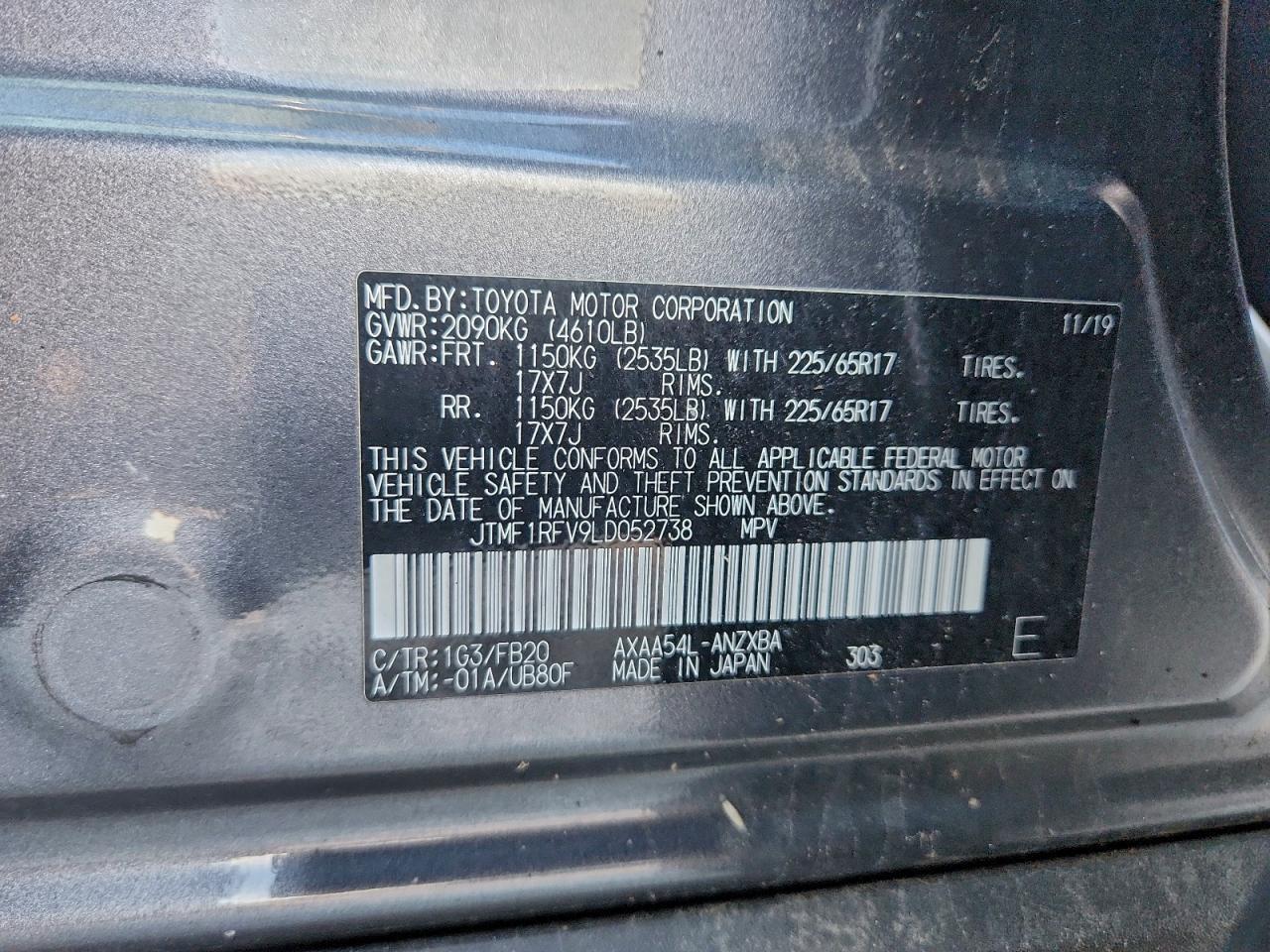 2020 TOYOTA RAV4