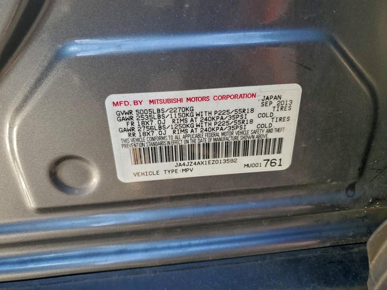 2014 MITSUBISHI outlander