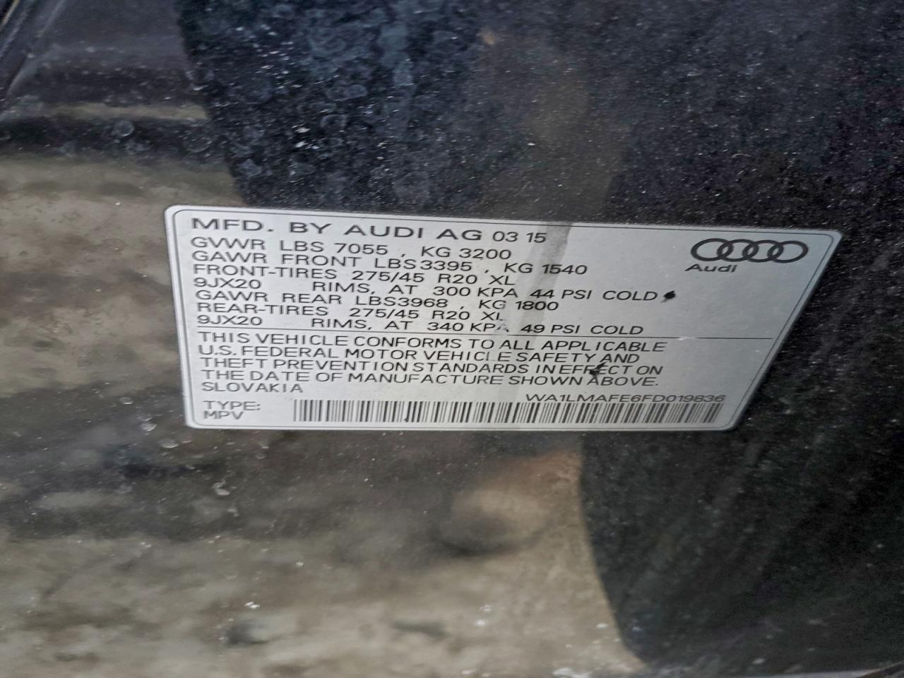 2015 AUDI Q7