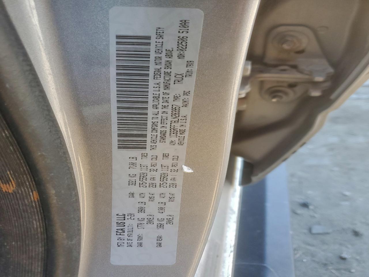 2020 RAM 1500