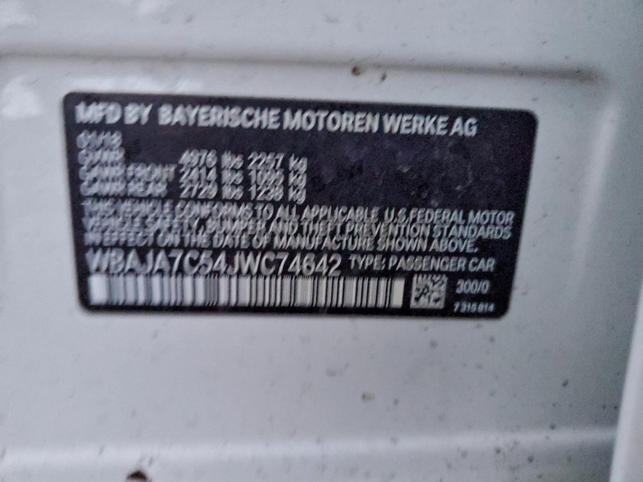 2018 BMW 5 series
