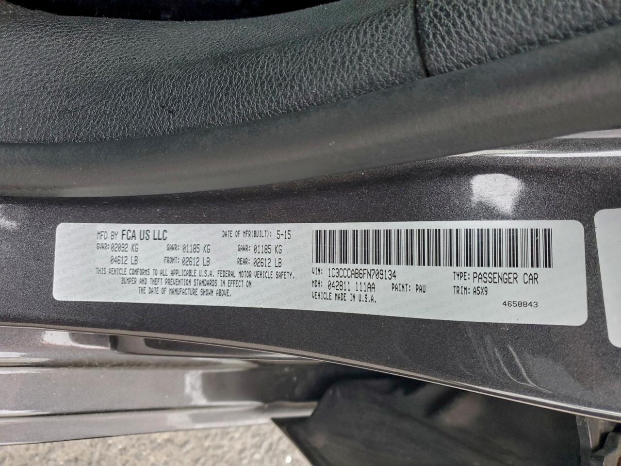2015 CHRYSLER 200