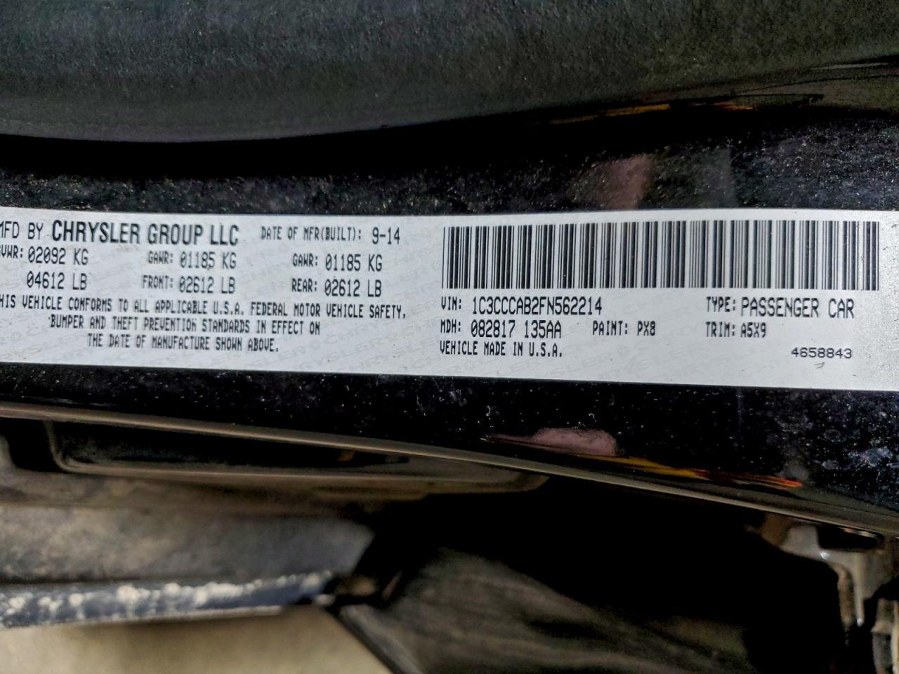 2015 CHRYSLER 200