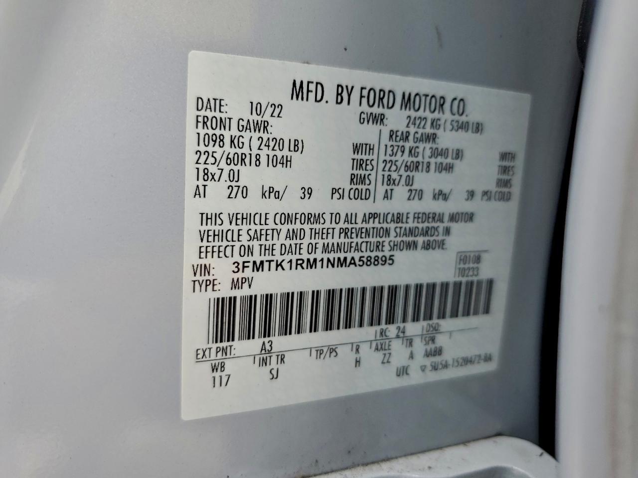 2022 FORD Mustang Mach-E