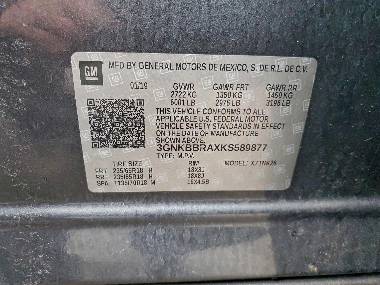 2019 CHEVROLET BLAZER