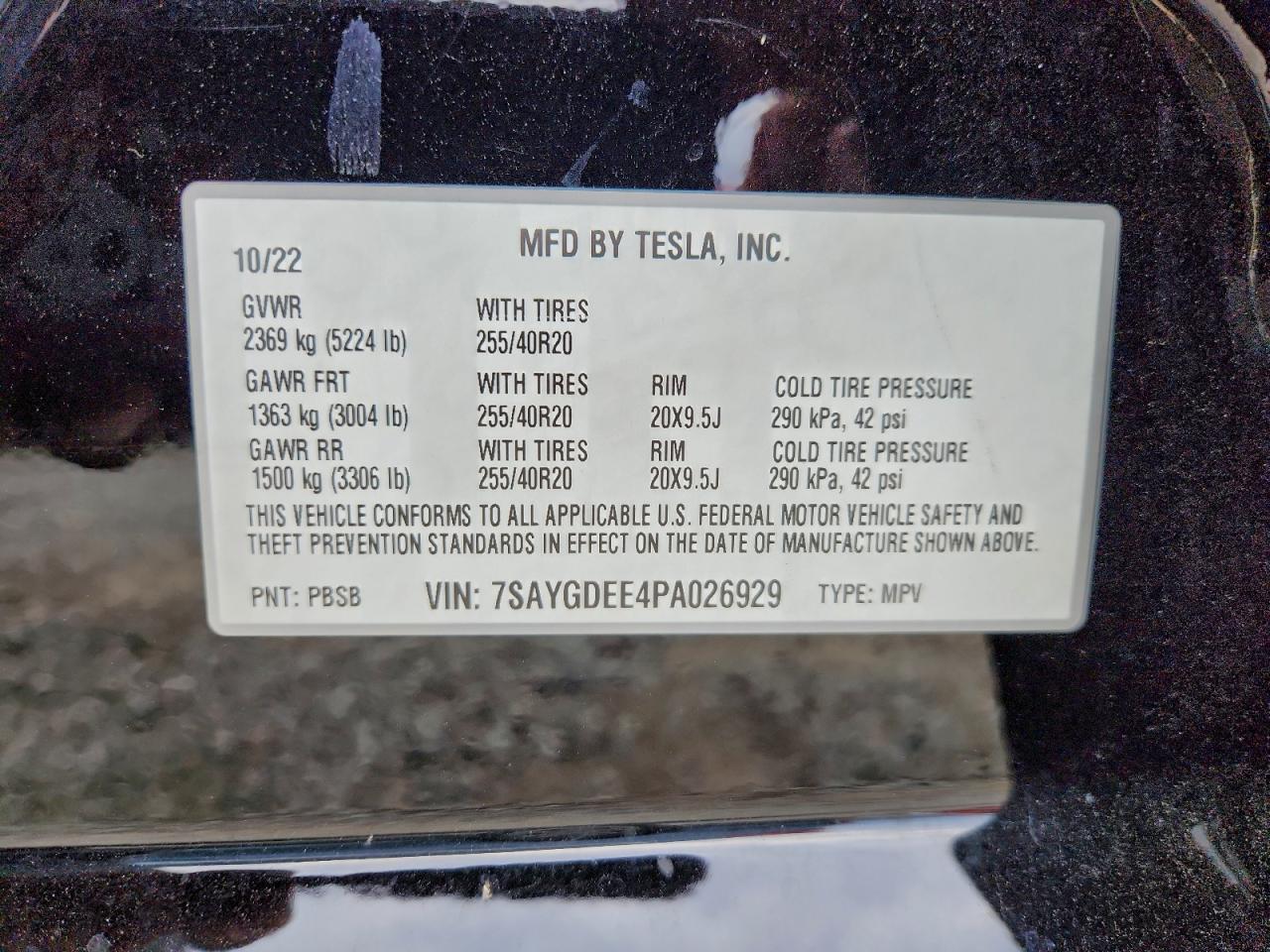 2023 TESLA MODEL Y