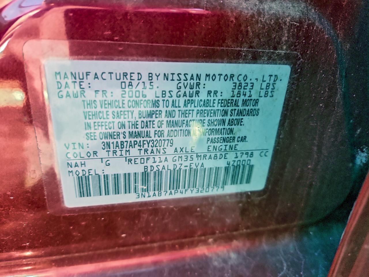 2015 NISSAN SENTRA