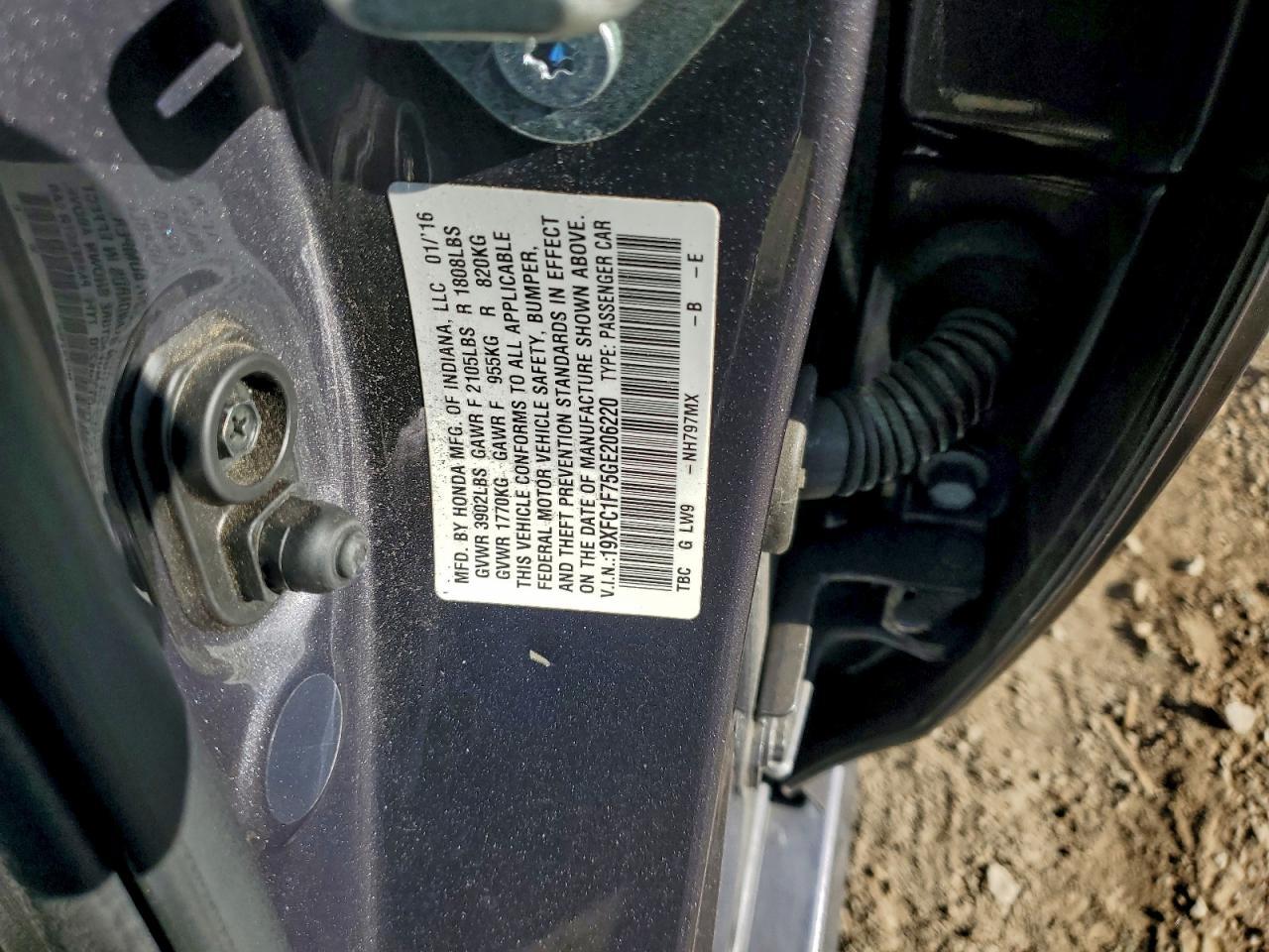 2016 HONDA CIVIC