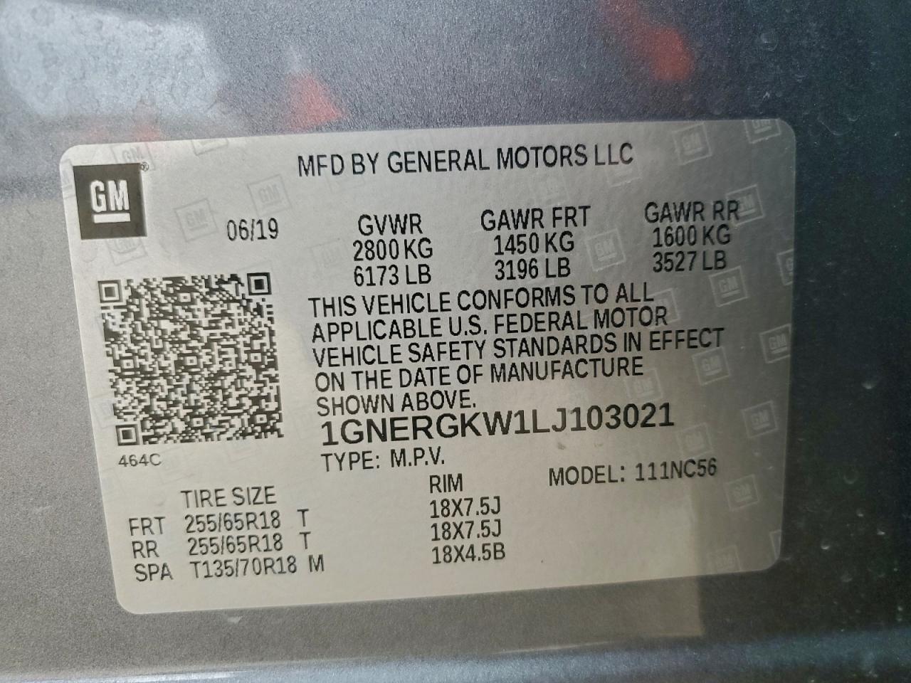 2020 CHEVROLET TRAVERSE