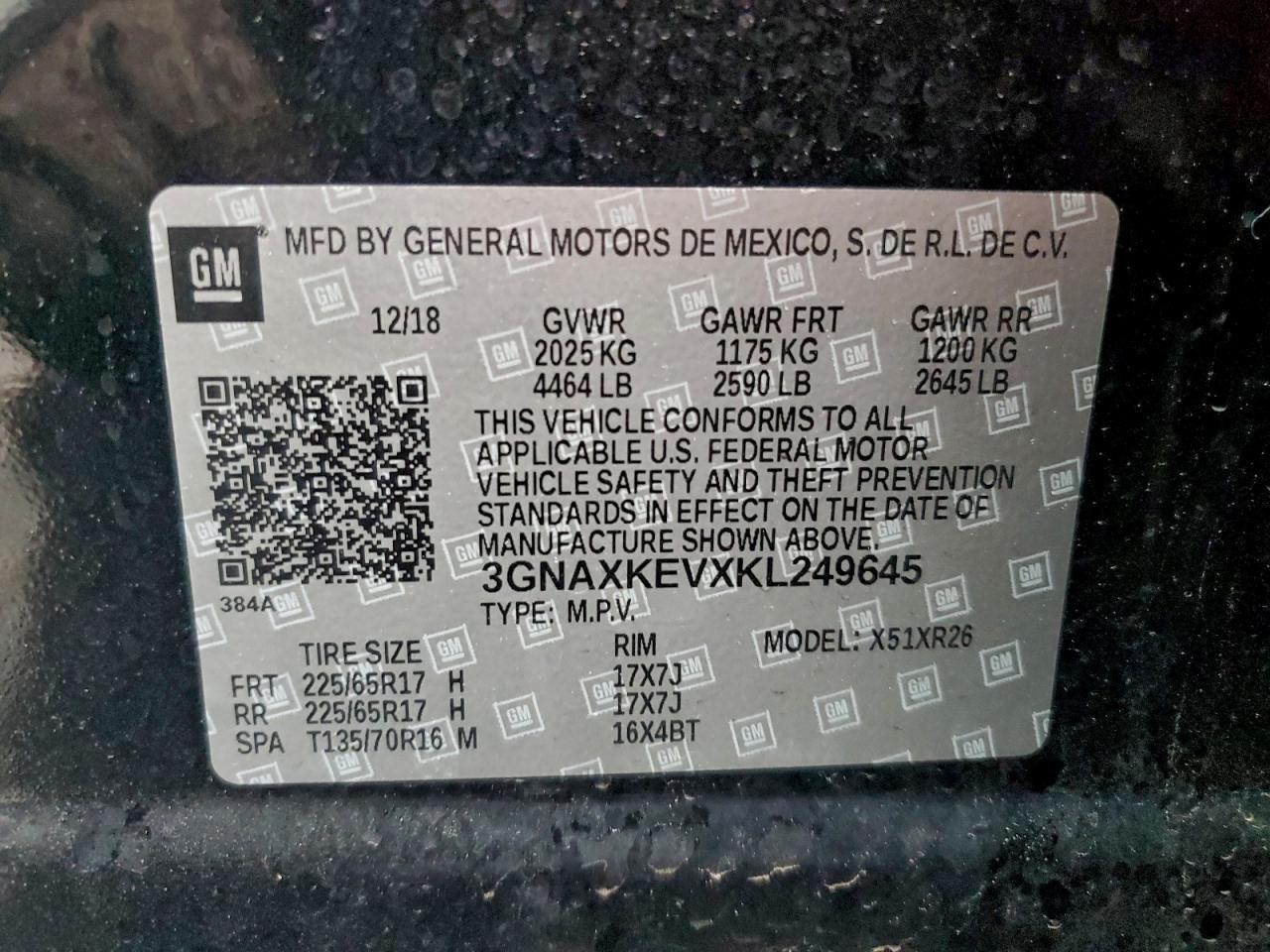 2019 CHEVROLET EQUINOX