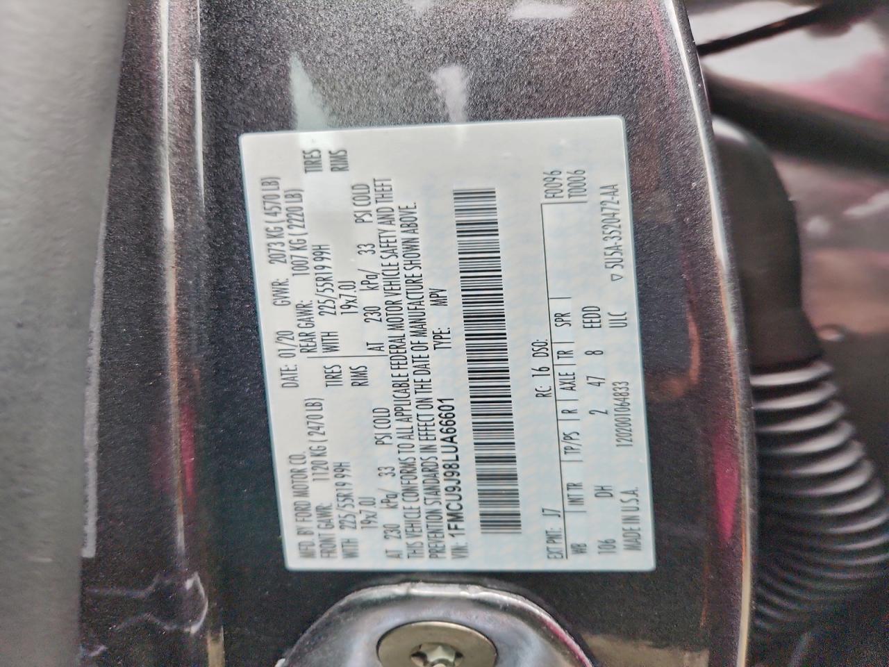 2020 FORD ESCAPE