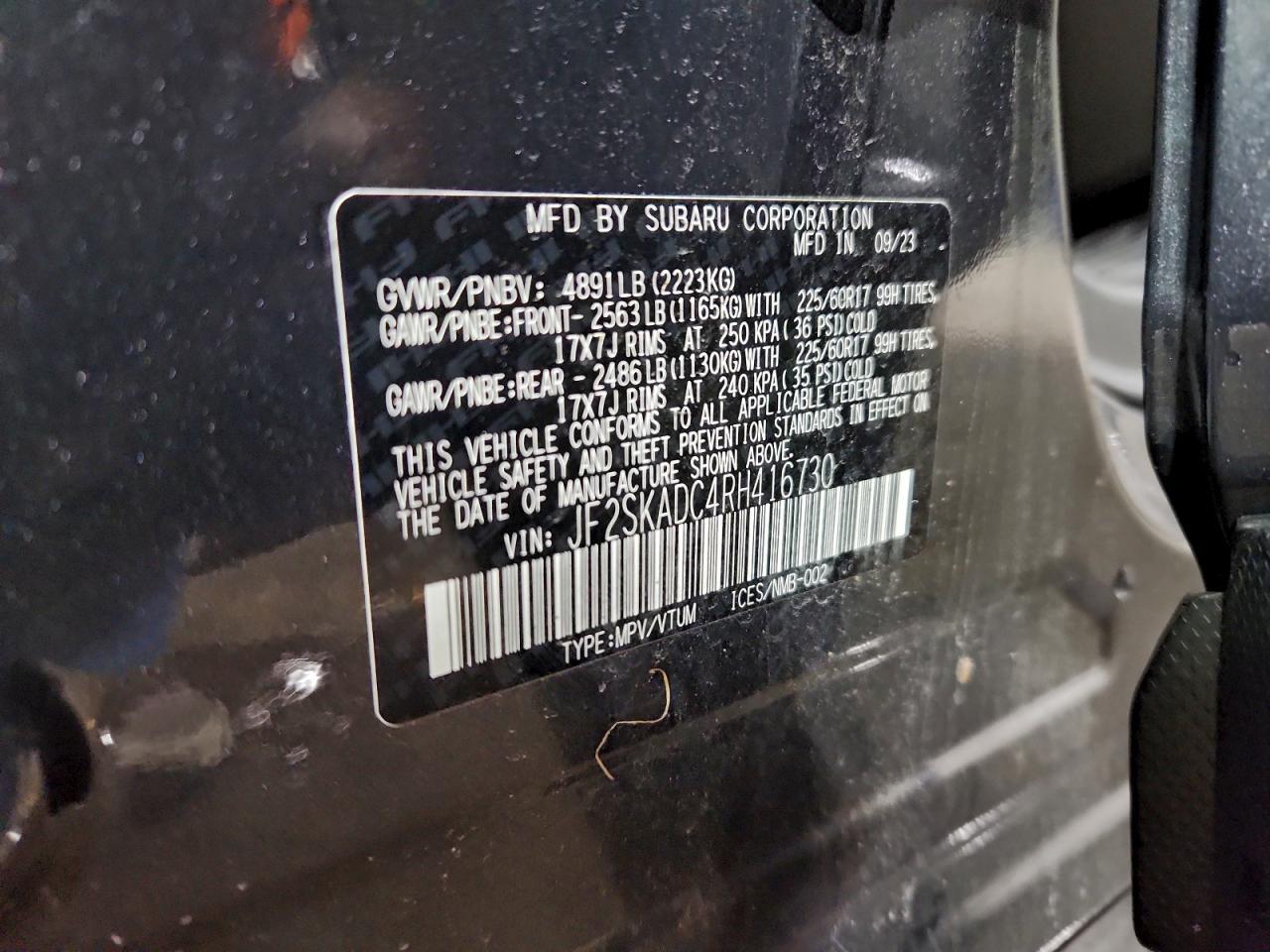 2024 SUBARU FORESTER