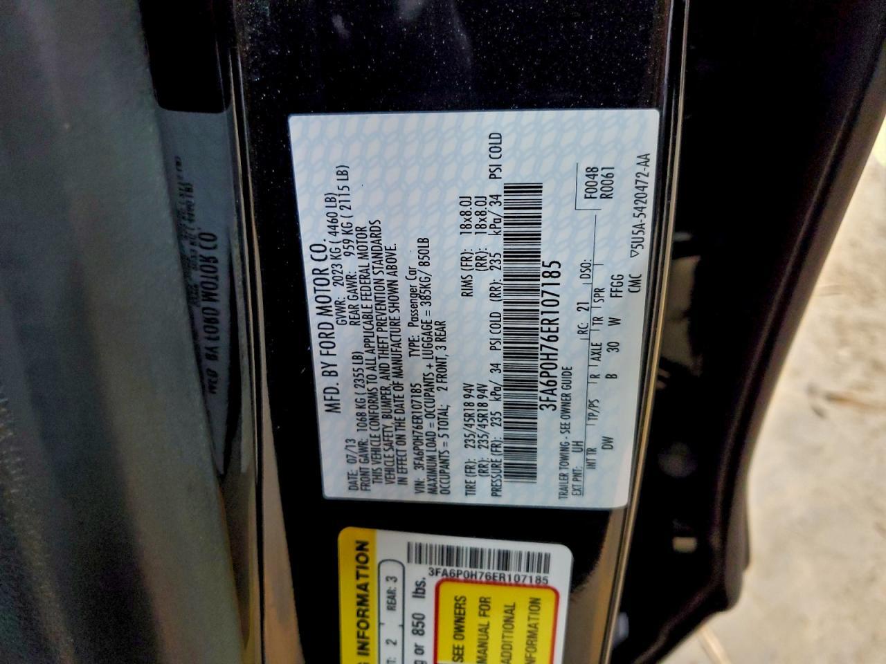 2014 FORD FUSION