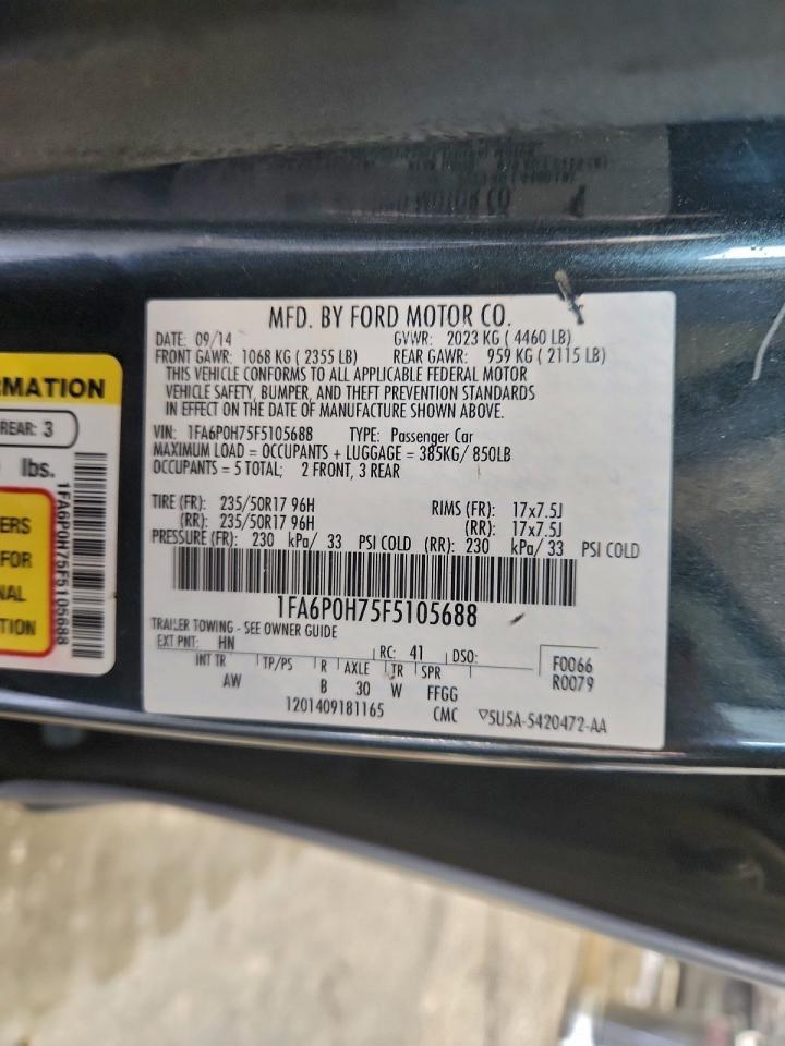 2015 FORD FUSION