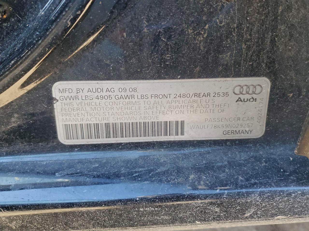2009 AUDI A4