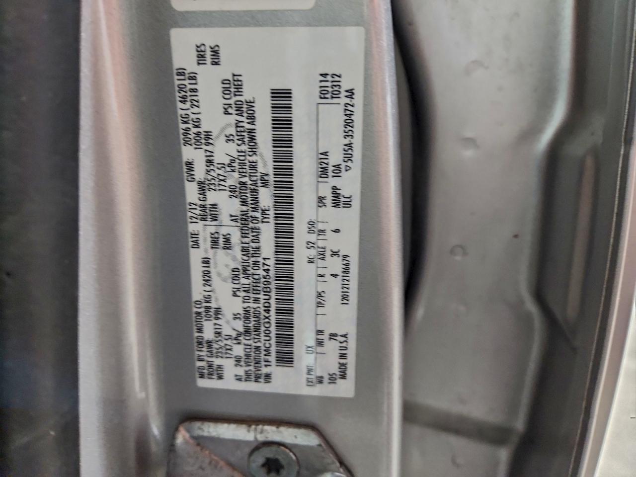 2013 FORD ESCAPE