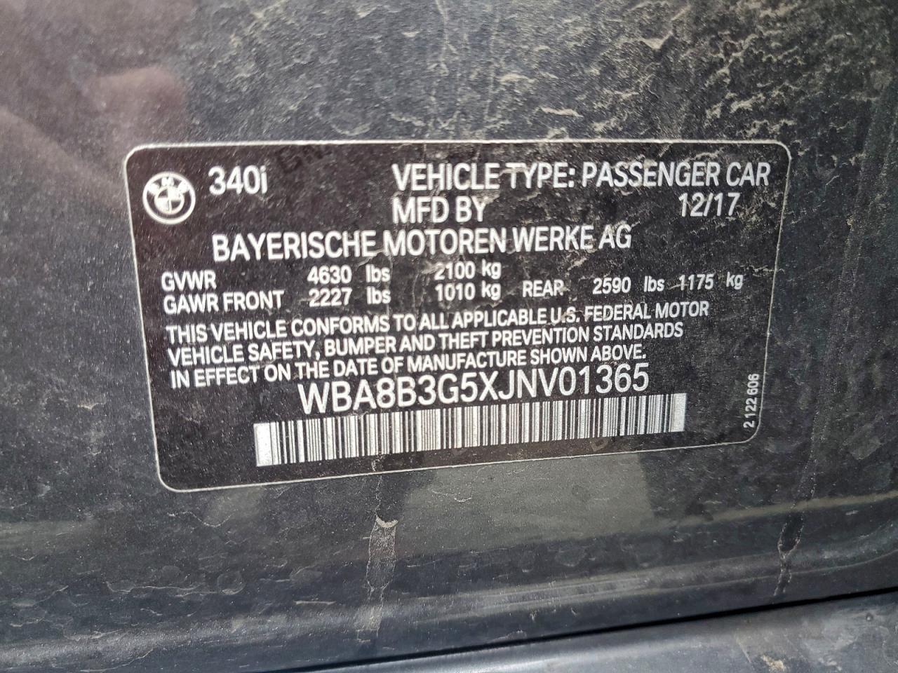 2018 BMW 3 SERIES