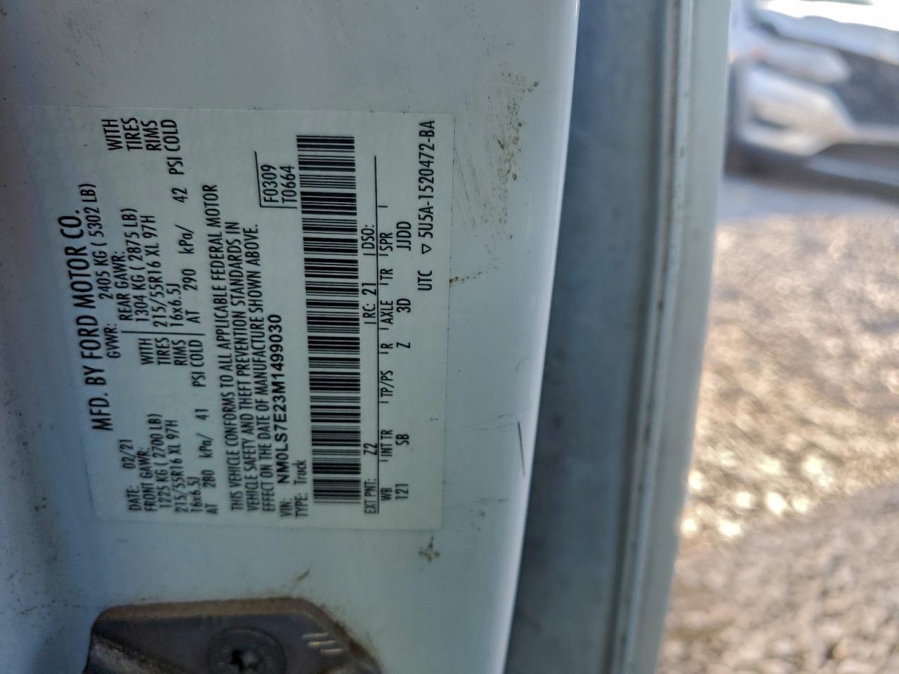 2021 FORD TRANSIT CONNECT