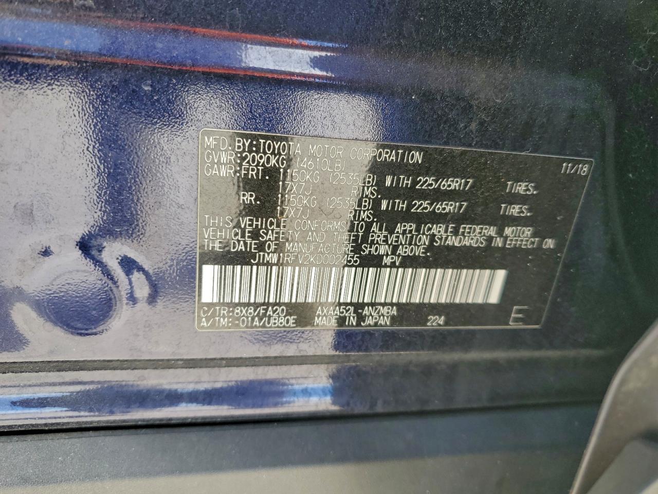 2019 TOYOTA RAV4