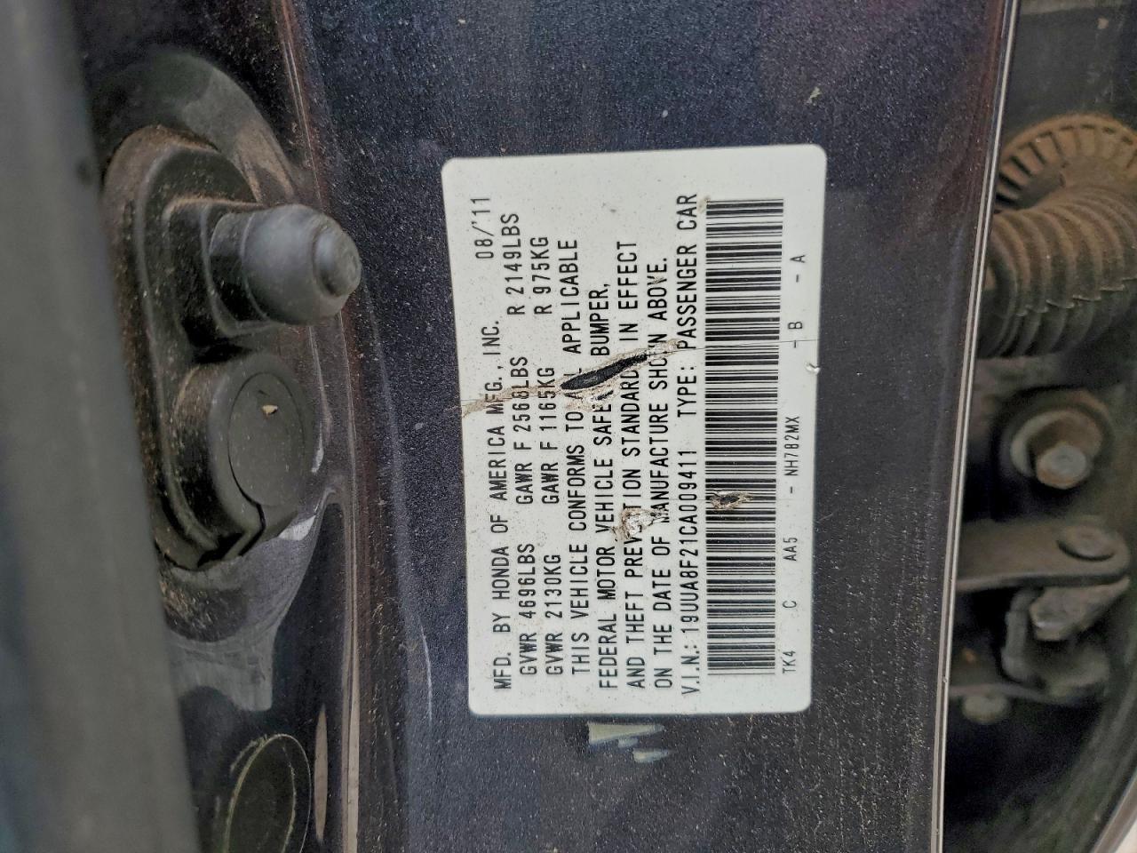 2012 ACURA TL