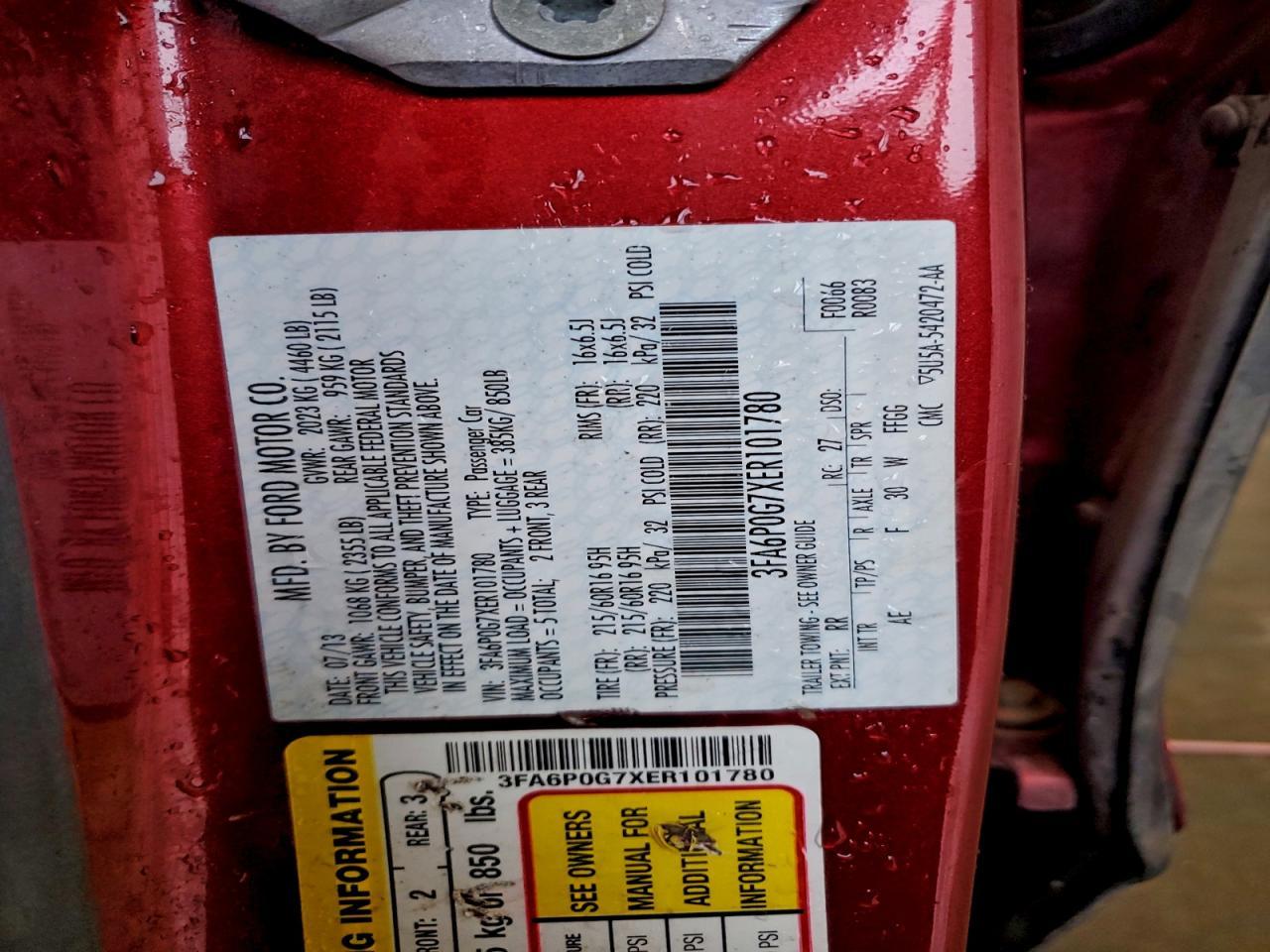 2014 FORD FUSION