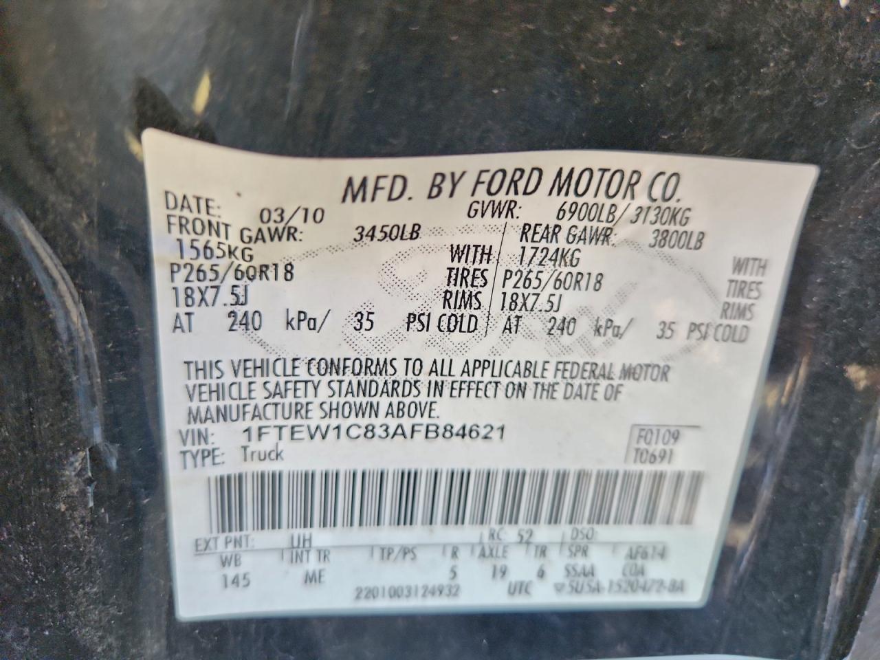 2010 FORD F-150