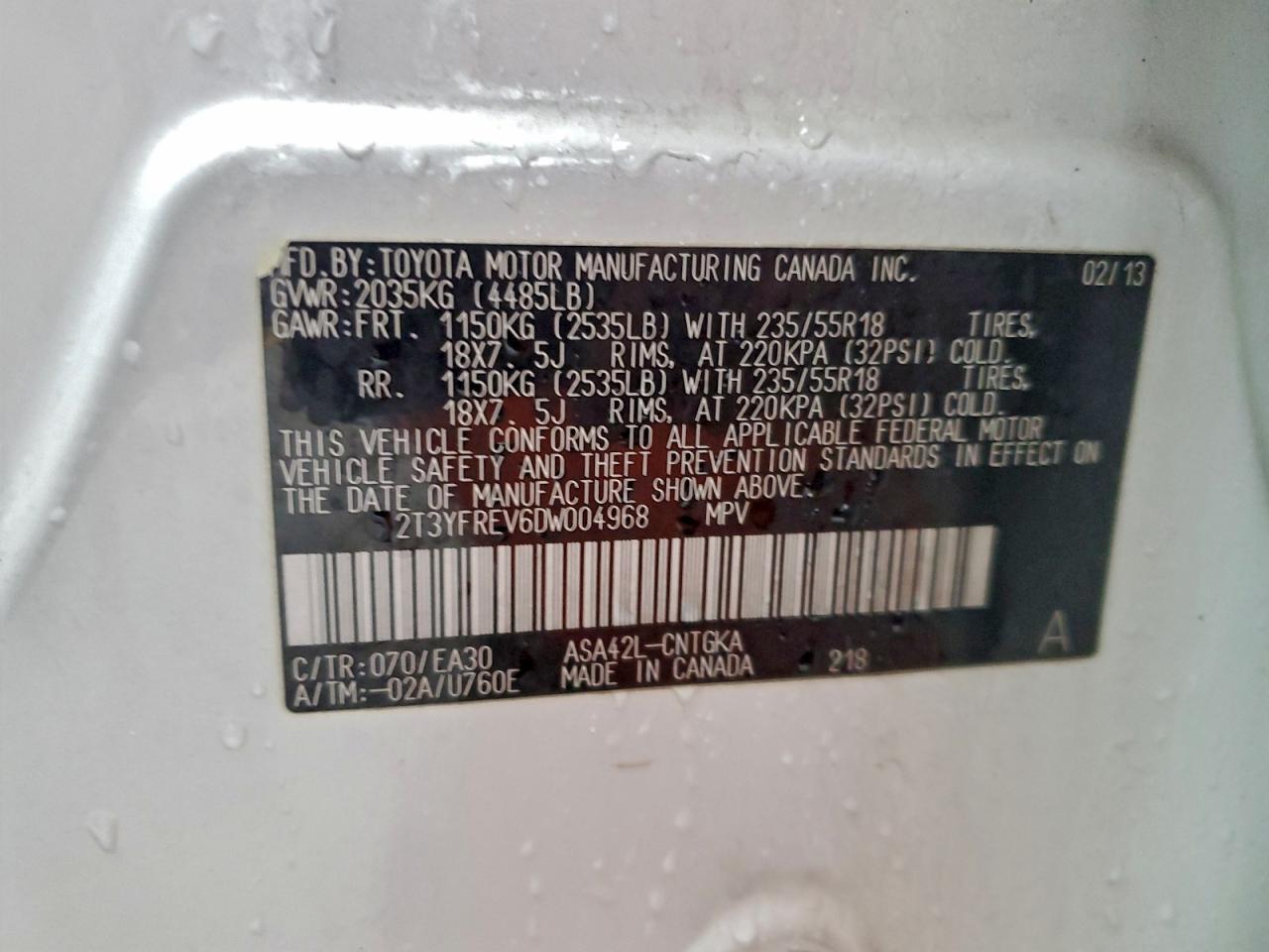 2013 TOYOTA RAV4