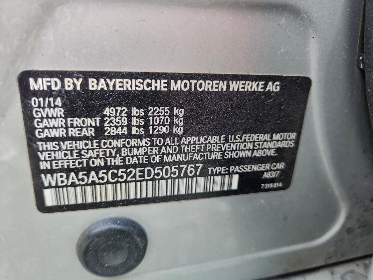 2014 BMW 5 series