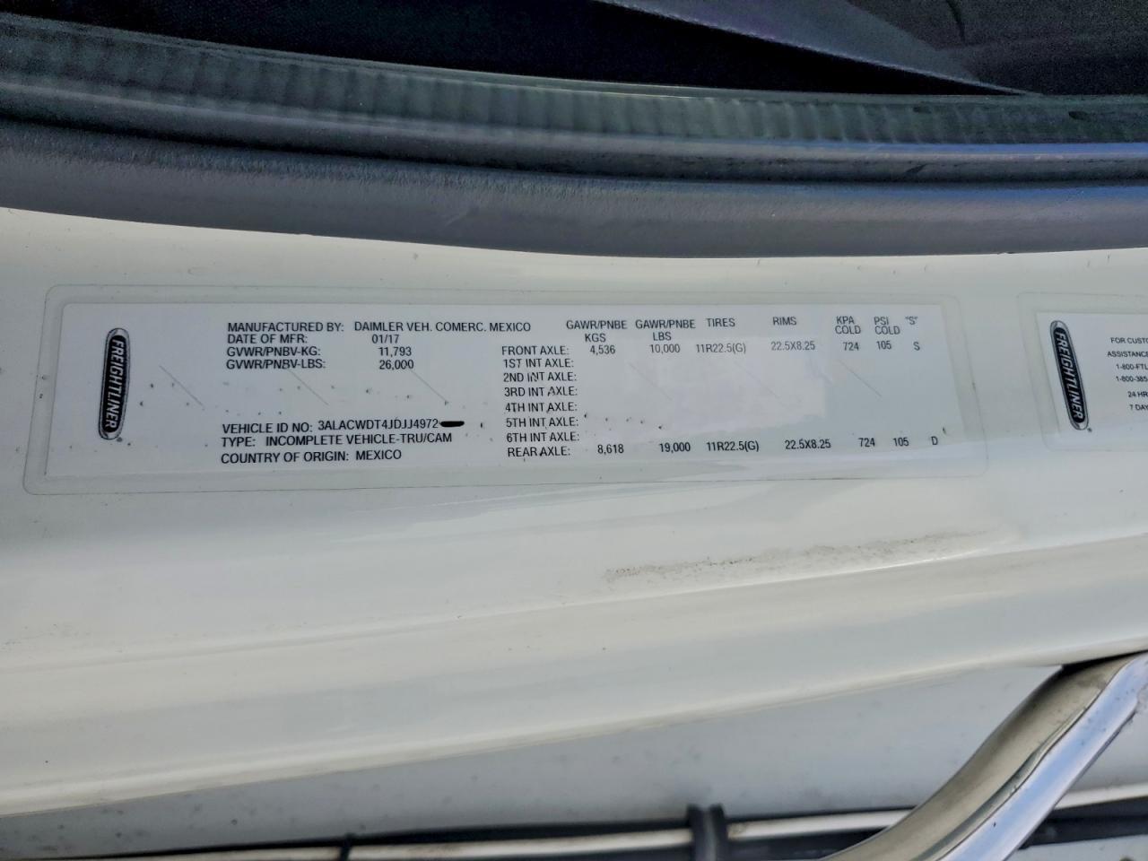 2018 FREIGHTLINER M2 106