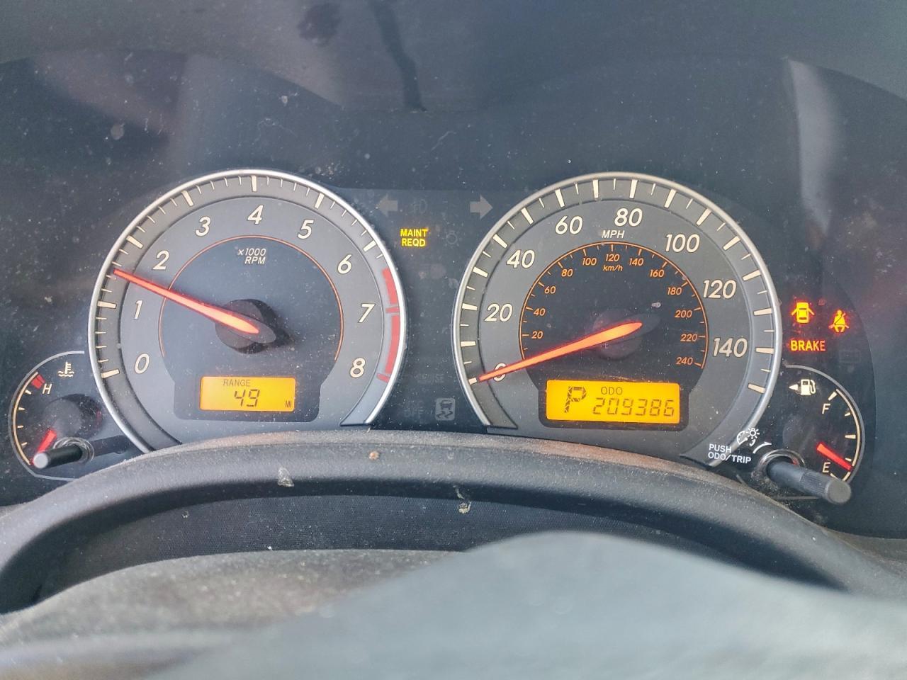 2010 TOYOTA COROLLA