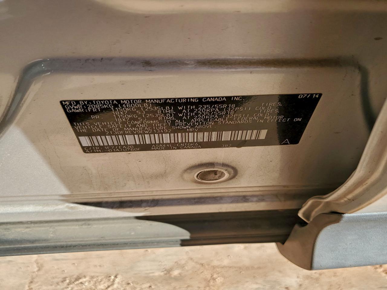 2014 TOYOTA RAV4