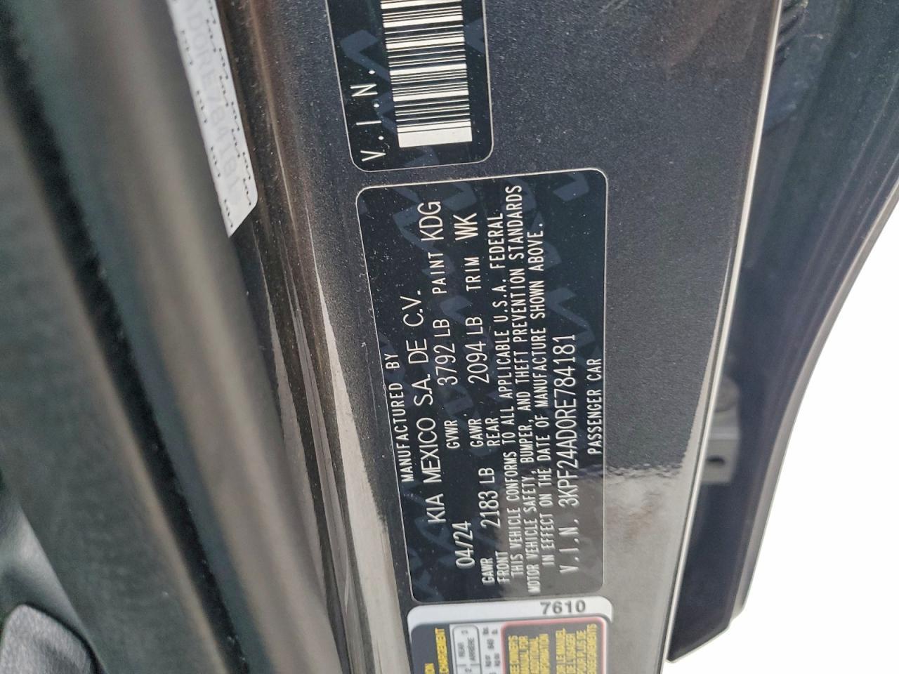 2024 KIA FORTE