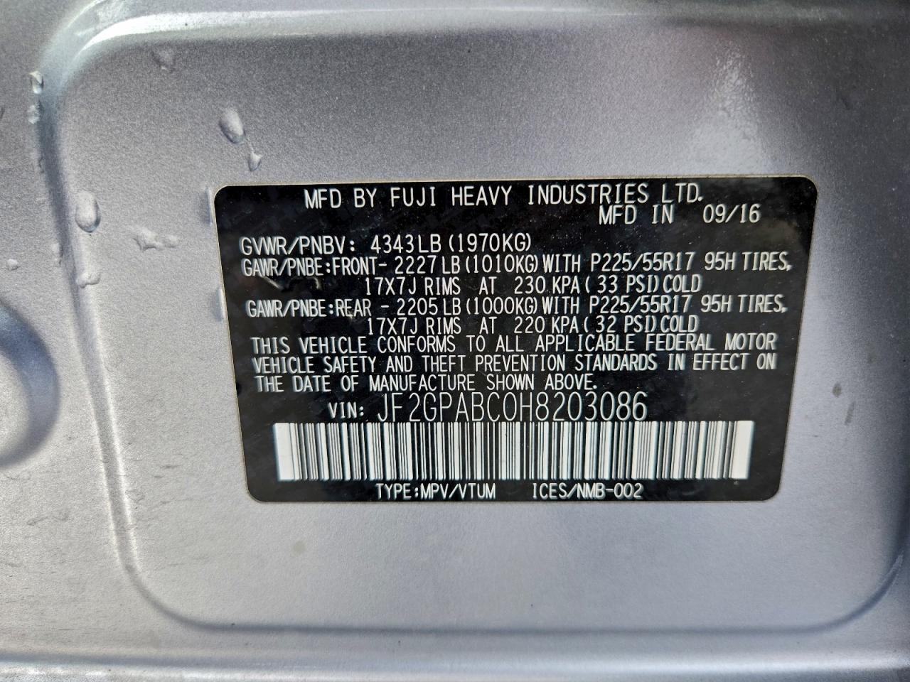 2017 SUBARU Crosstrek