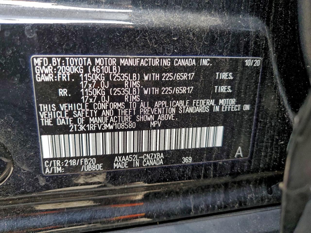 2021 TOYOTA RAV4