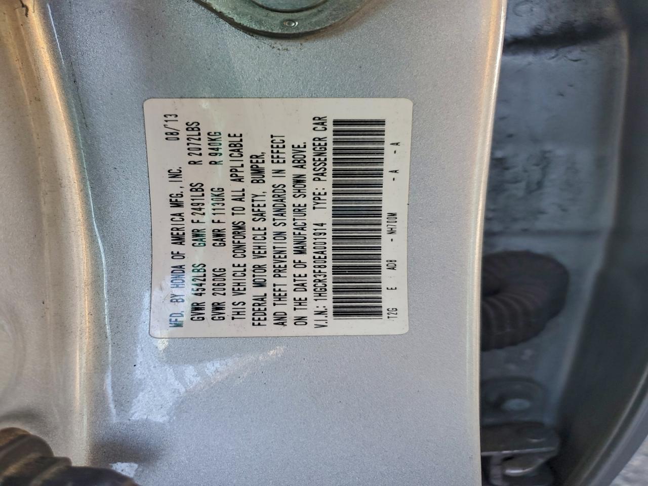 2014 HONDA ACCORD