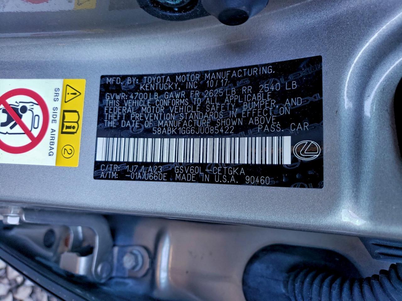 2018 LEXUS ES 350
