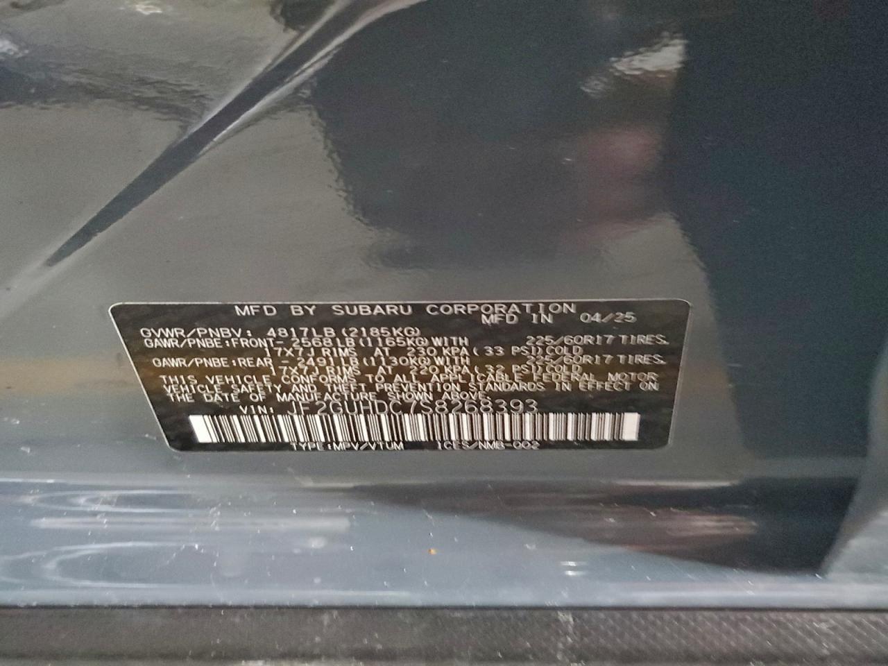 2025 SUBARU Crosstrek