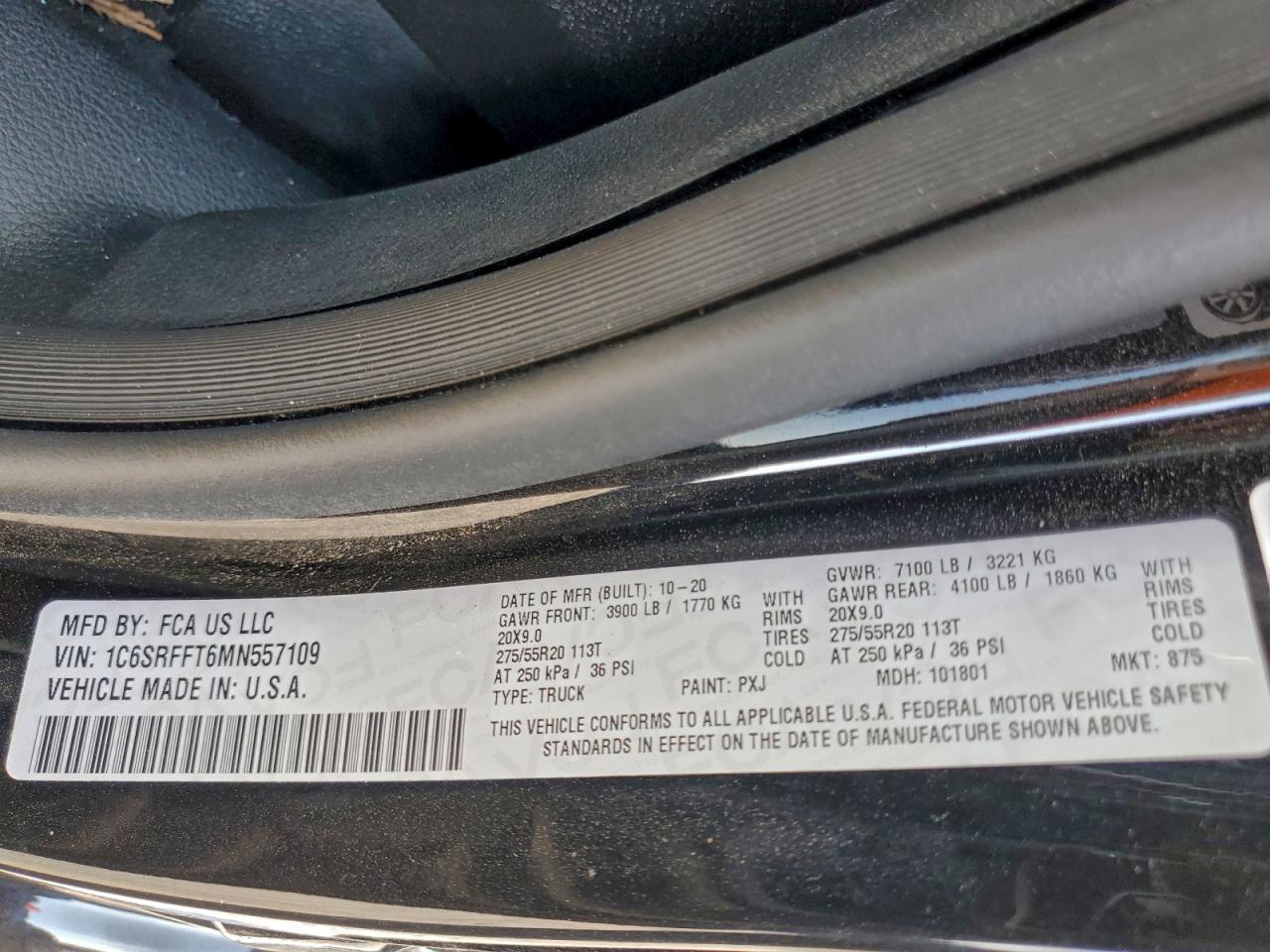 2021 RAM 1500