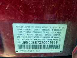 2002 HONDA ACCORD