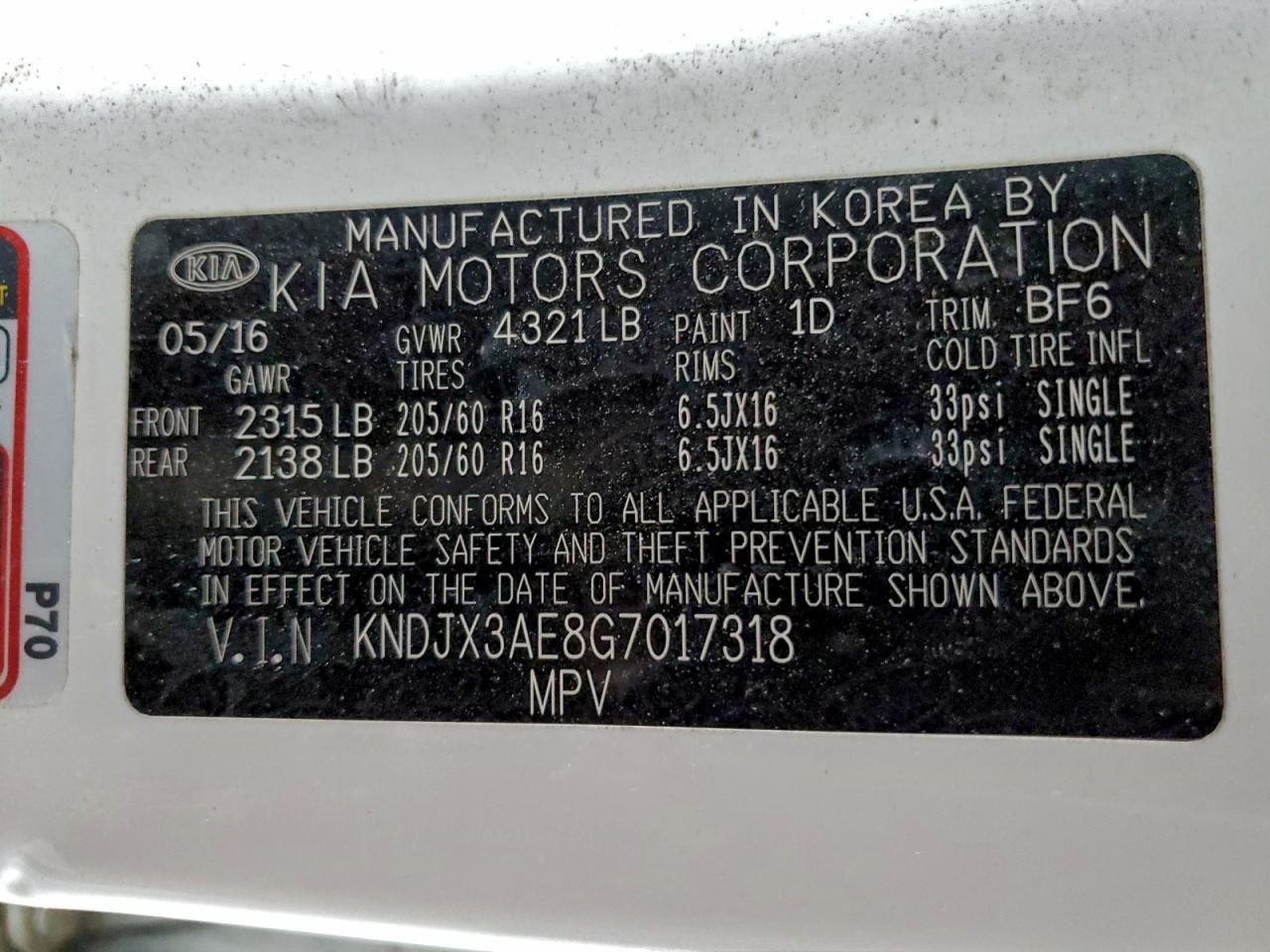 2016 KIA SOUL